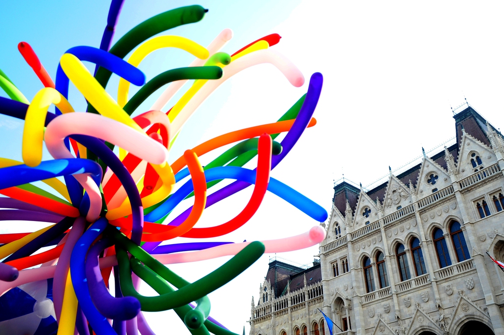 A 21. Budapest Pride felvonulás a Kossuth téren FOTÓ: Molnár Ádám