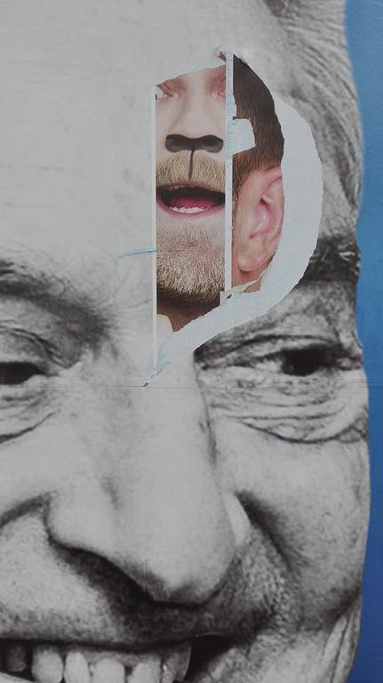 Soros-plakát Fotó: Nagy Istán