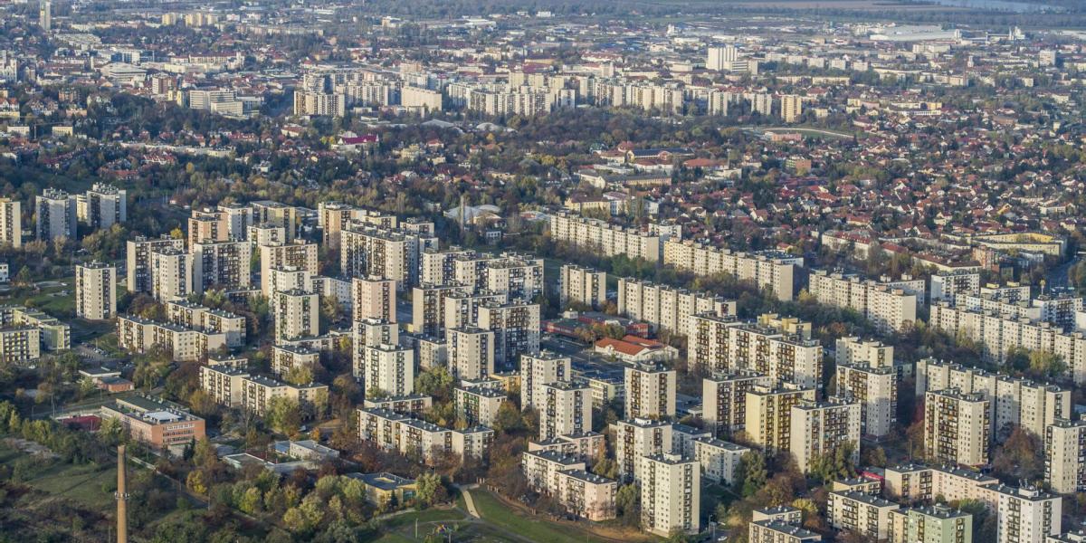 Miskolc madártávlatból.