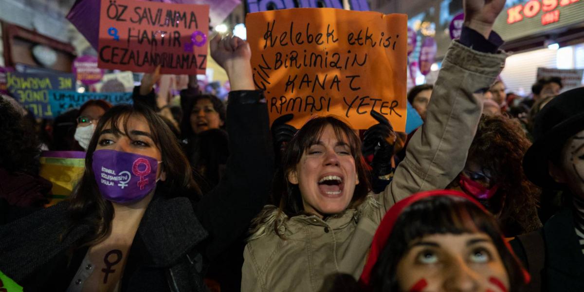 Protest For Violence Against Women In Istanbul