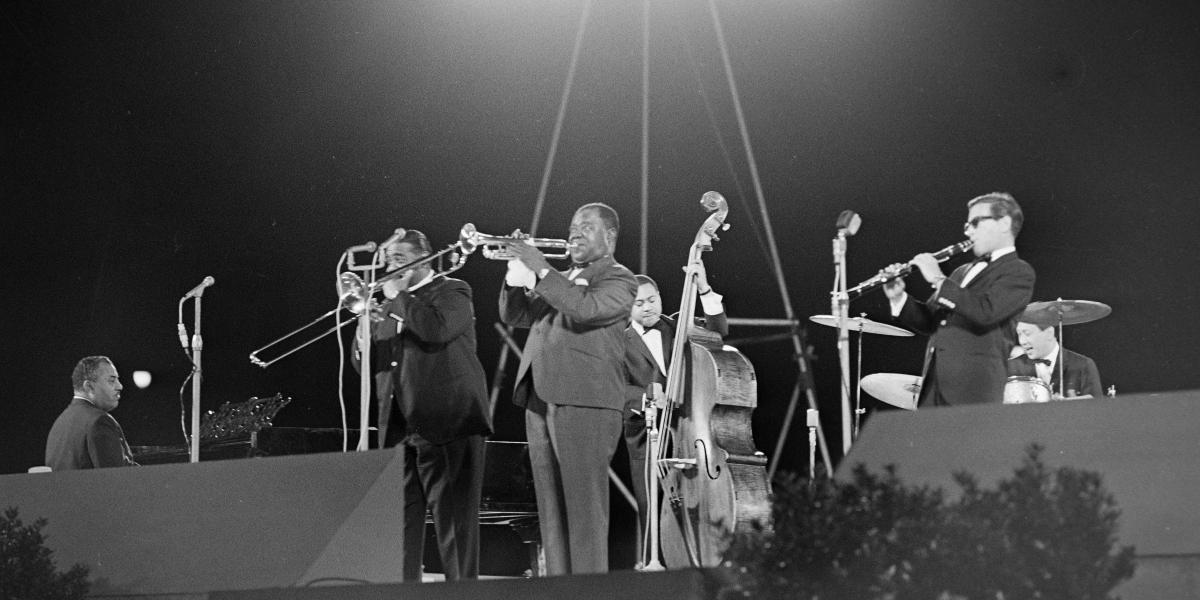 Louis Armstrong koncertje 1965. június 9-én a Népstadionban