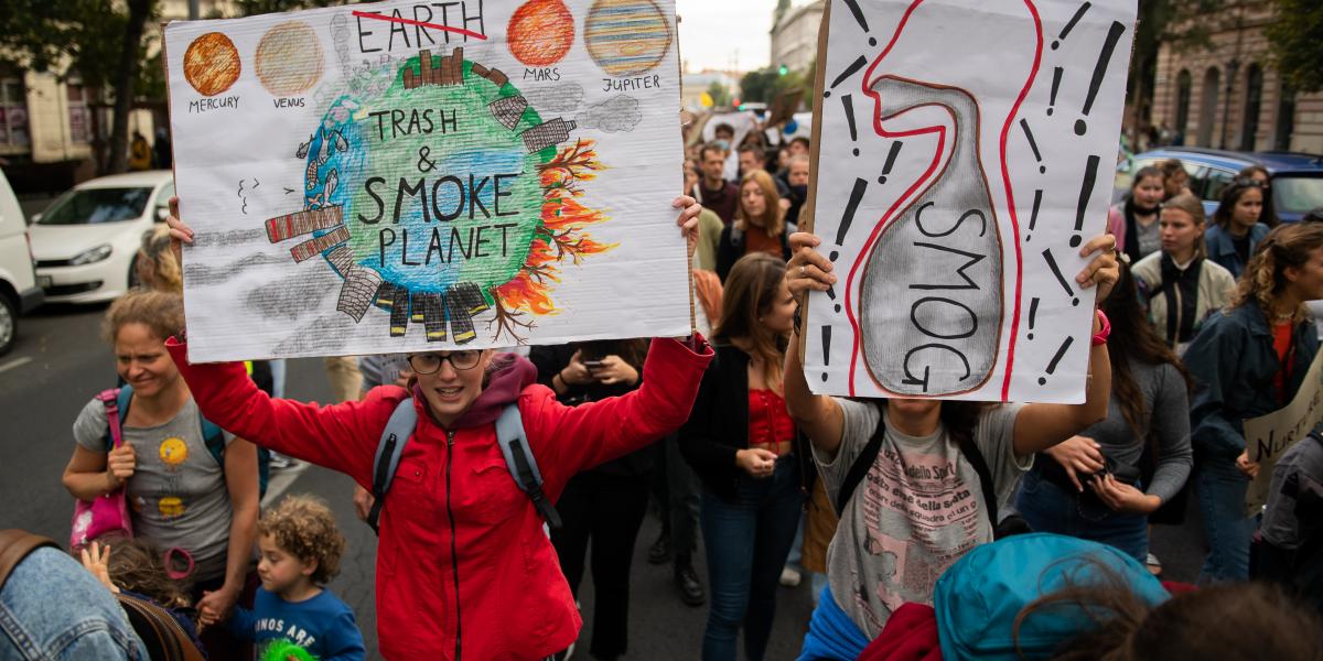 Fridays for Future demonstráció Budapesten