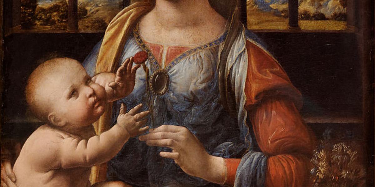 Leonardo: Madonna szegfűvel