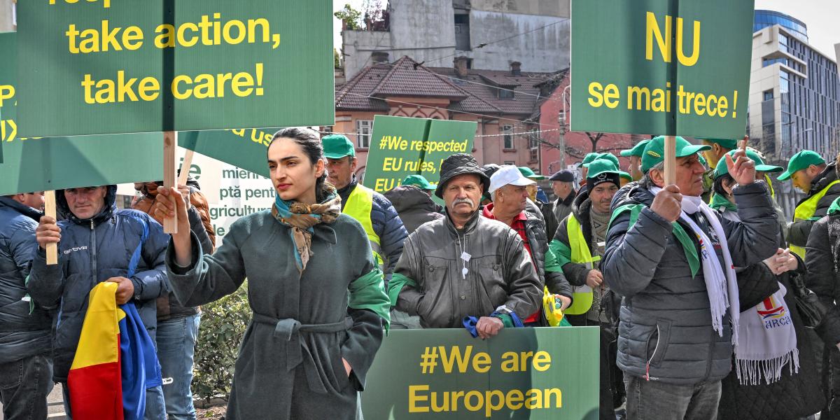 Román gazdák tiltakoznak az országot elárasztó ukrán gabonaimport ellen