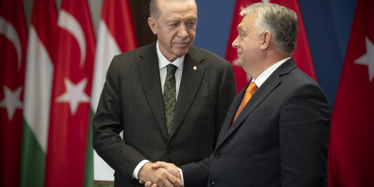 Orbán Viktor miniszterelnök és Recep Tayyip Erdogan, Törökország elnöke 2023. december 18-án