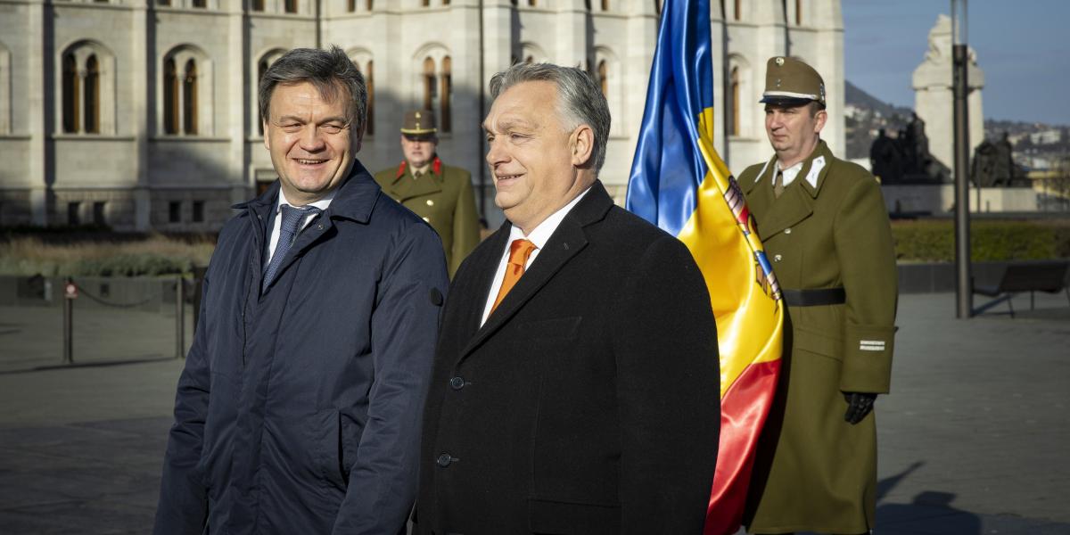 Dorin Recean, Moldova miniszterelnöke és Orbán Viktor