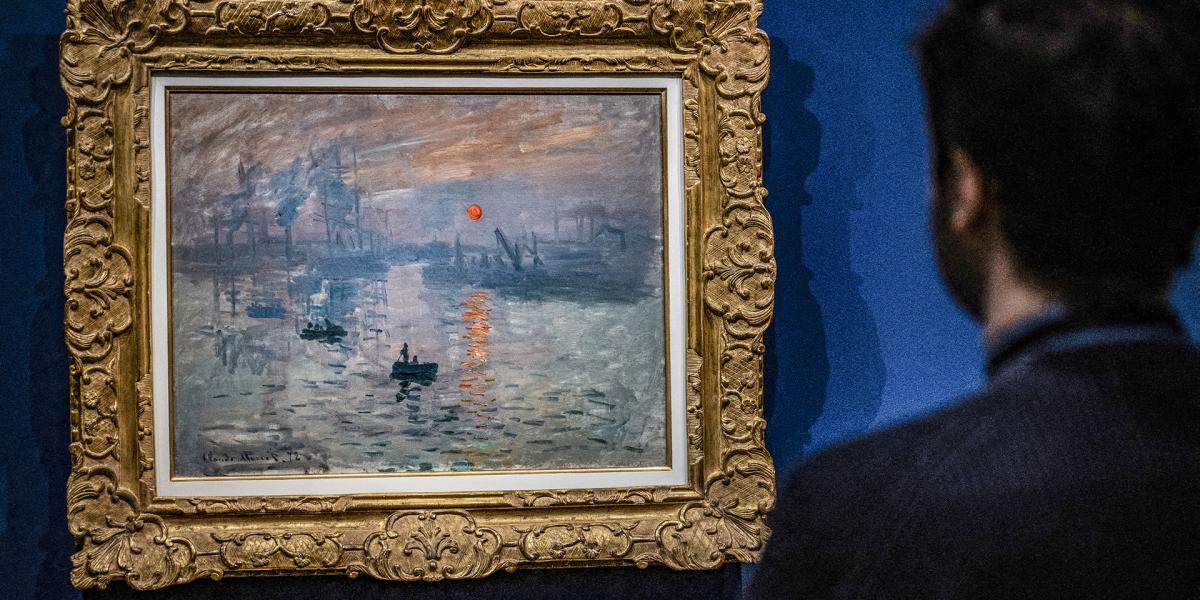 Az impresszionizmus
névadó
képe, Claude
Monet Impresszió. Napkelte
című alkotása