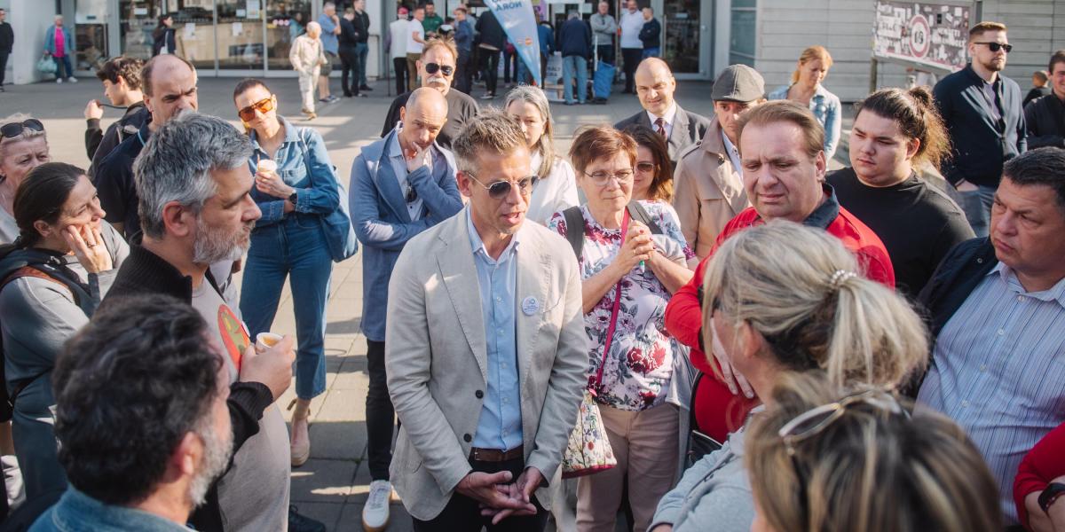 Magyar Péter szerint Budapesten 30-35 százalékon áll a Tisza Párt, ő június 8-án mindenkit a Hősök terére hív