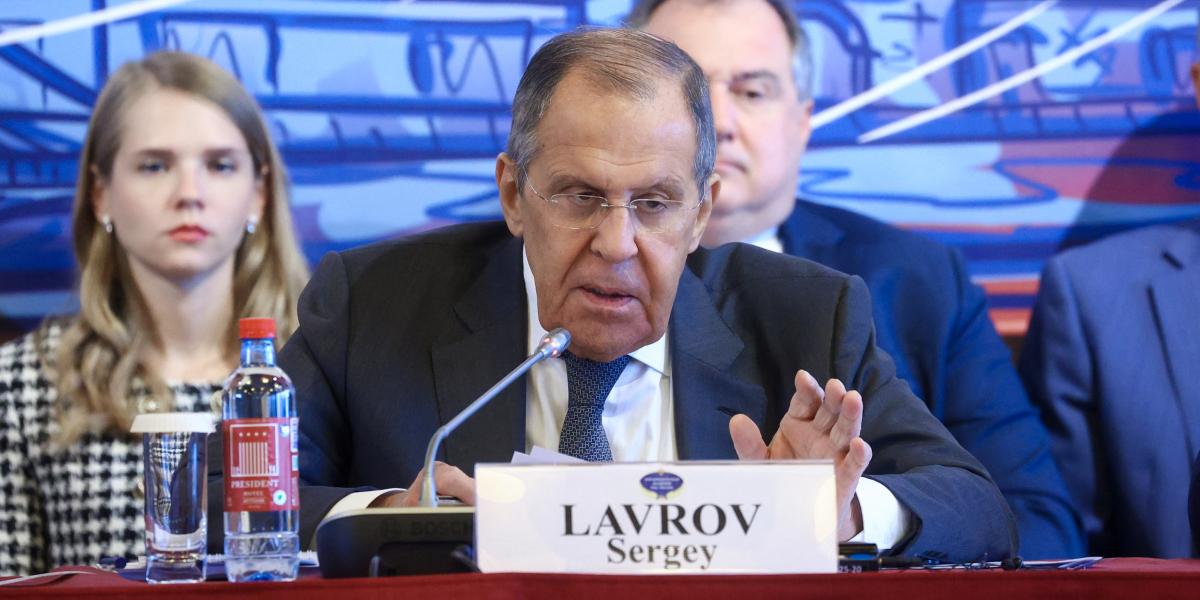 Szergej Lavrov 2024. szeptember 12-én egy moszkvai nagyköveti értekezleten