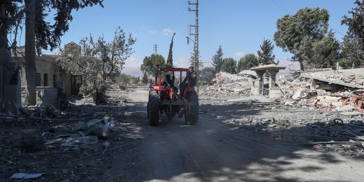 Menekülés Baalbekből egy izraeli támadás után