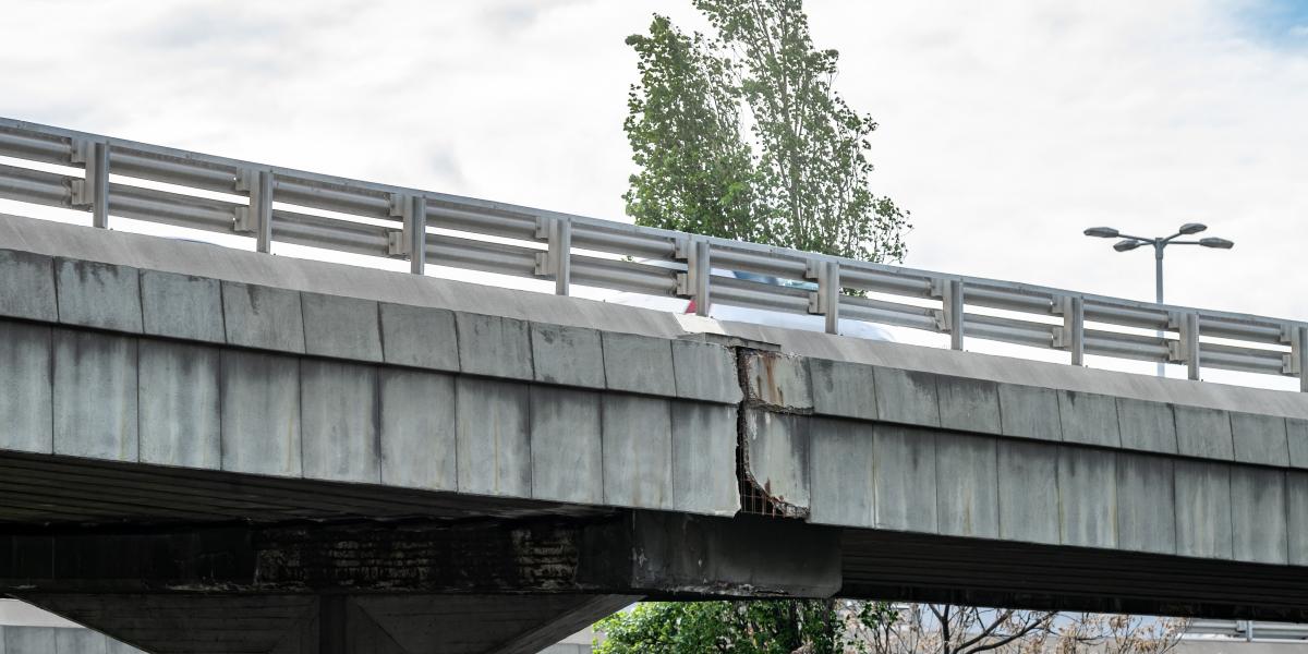 A Flórián téri felüljáró részlete 