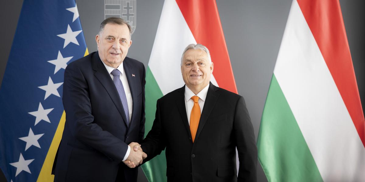 Milorad Dodik és Orbán Viktor február 17-én Budapesten