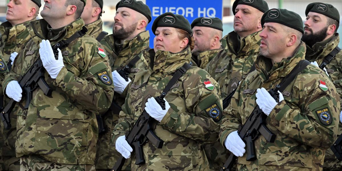 Magyar EUFOR-katonák Boszniában február 7-én 