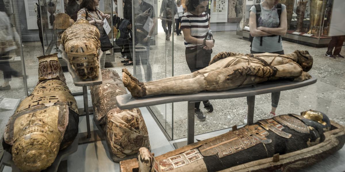 Egyiptomi múmiák a londoni British Museumban