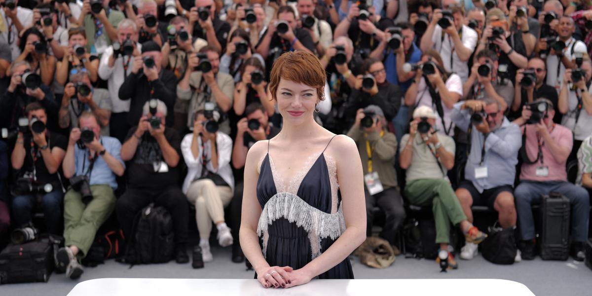 Emma Stone Cannes-ban május 17-én 