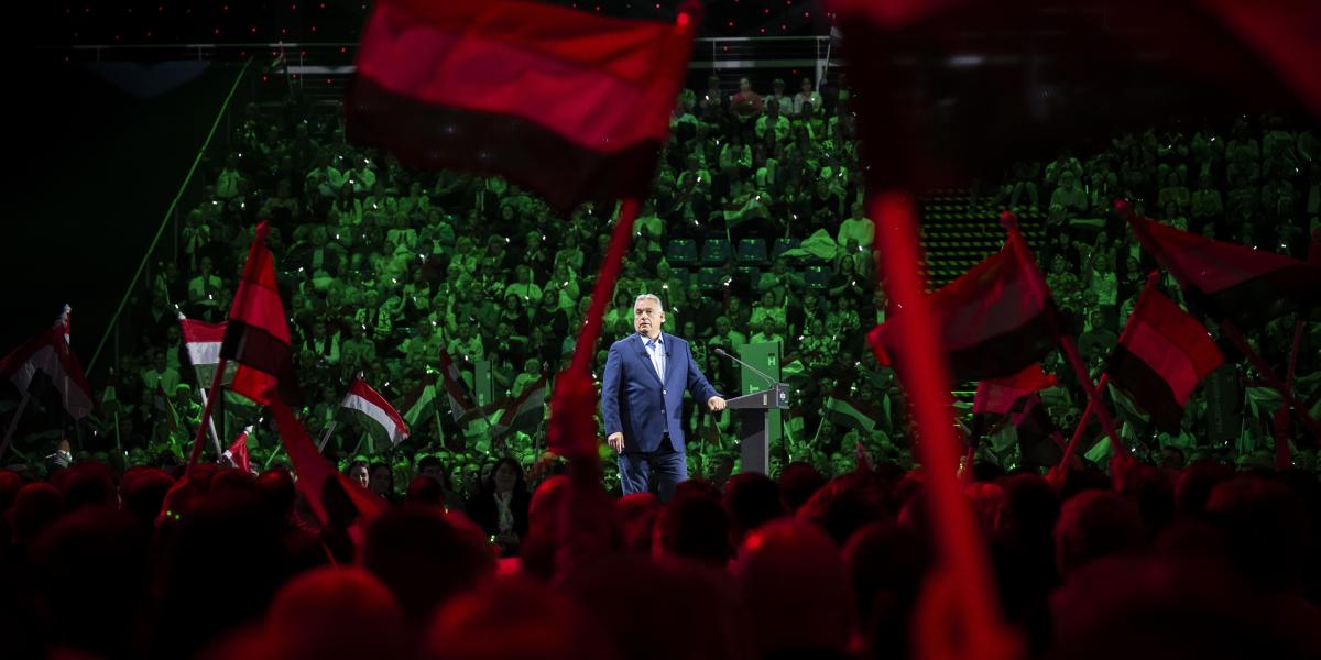 Orbán Viktor miniszterelnök a Harcosok klubja rendezvényen május 18-án