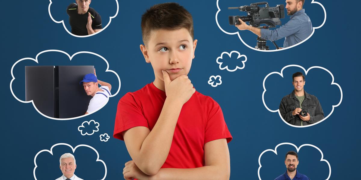 A gyermekkor
egyik legidegesítőbb,
de a felnőttek
számára
fontos kérdése:
mi leszel, ha
nagy leszel?