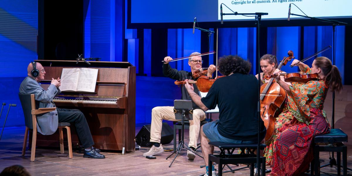 Kurtág György és a Kelemen Quartet mesterkurzusa megidézte Bartók szellemiségét