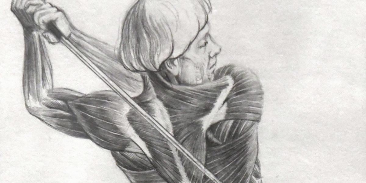 Szunyoghy András képei egyszerre tudósítanak az alkotó mesterségéről és anatómiai tudásáról is