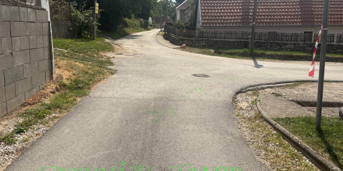 A versenypálya egyik szakasza.