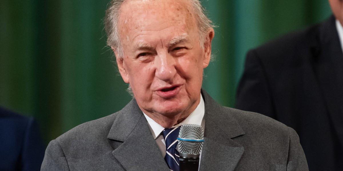 Sajdik Ferenc 2023. november 3-án, miután átvette a Nemzet Művésze díjat