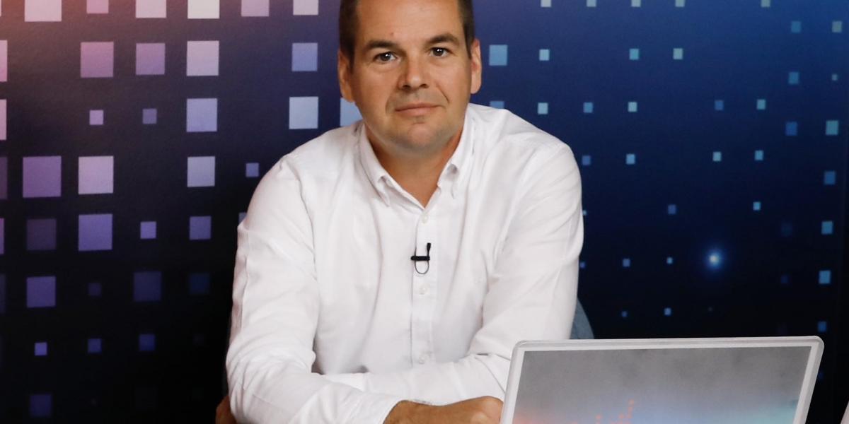 Németh Balázs a Harcosok Órája stúdiójában  