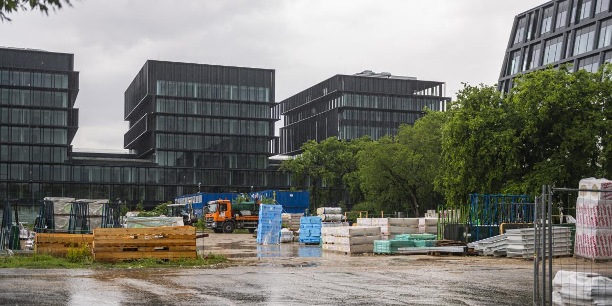 Az építkezés az Ajtósi Dürer soron - Korábbi felvétel 