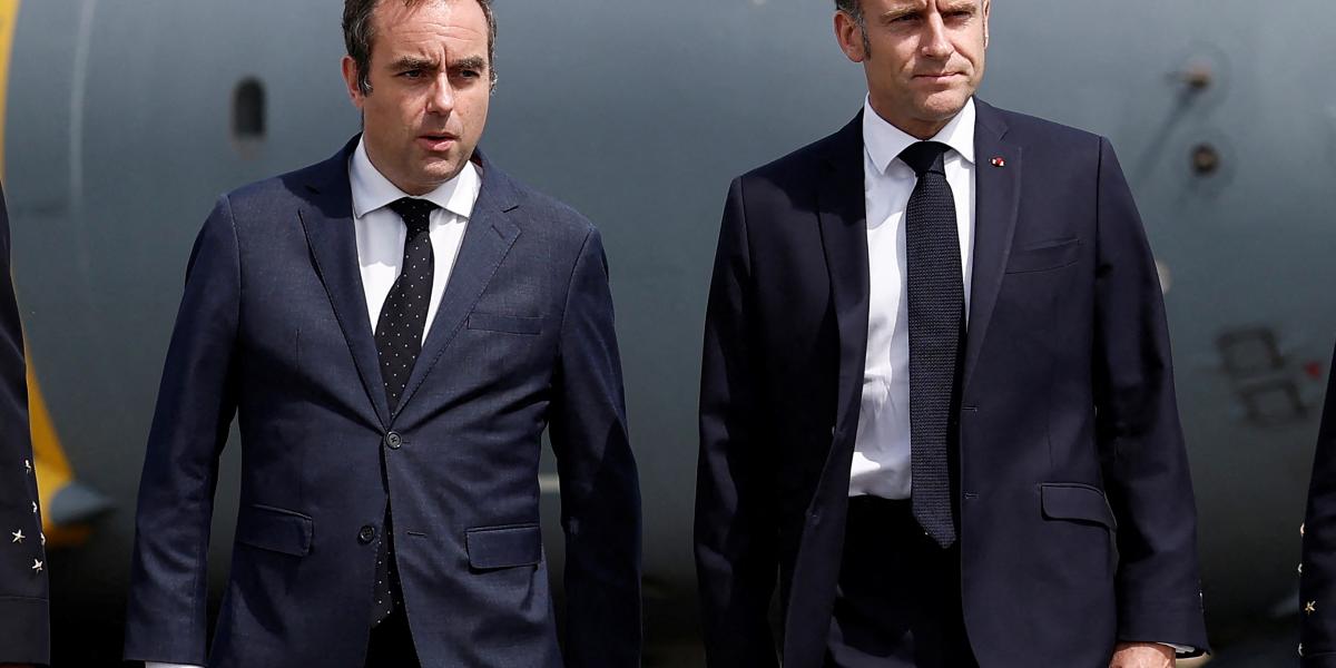 Sebastien Lecornu és Emmanuel Macron