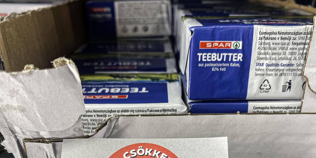 Van olyan bolt, ahol több mint 15 százalékkal csökkent a vaj ára