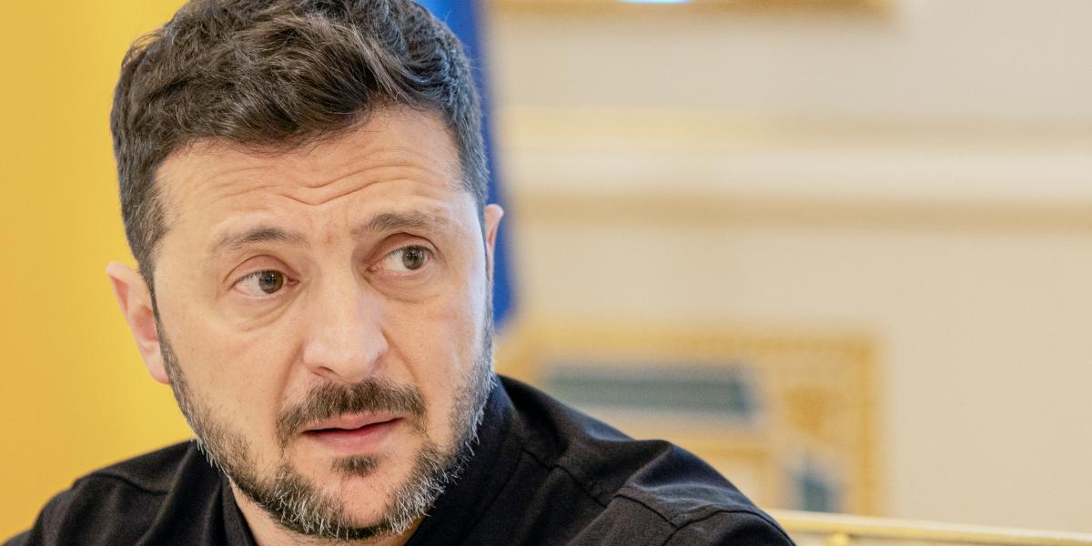 Volodimir Zelenszkij ukrán elnök 