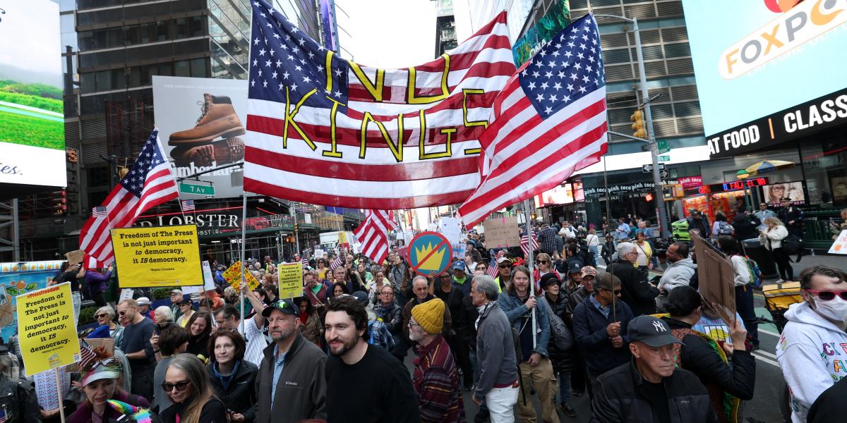 Demonstráció New Yorkban