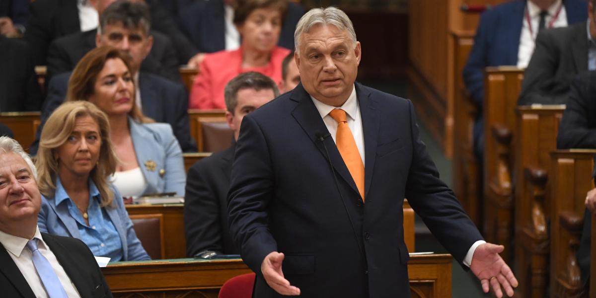 Orbán Viktor a Parlamentben – korábbi felvétel