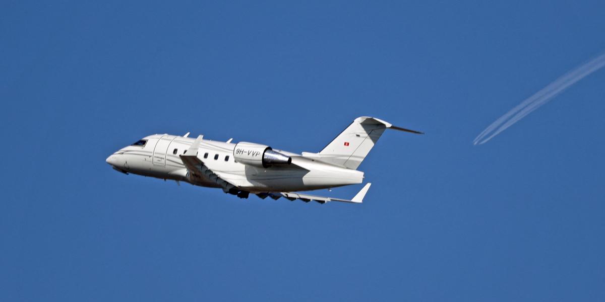 Bombardier Challenger 604 típusú magángép