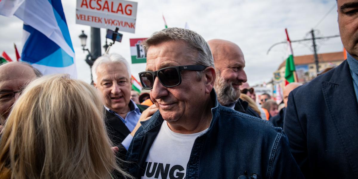 Bayer Zsolt a Békemeneten október 23-án 