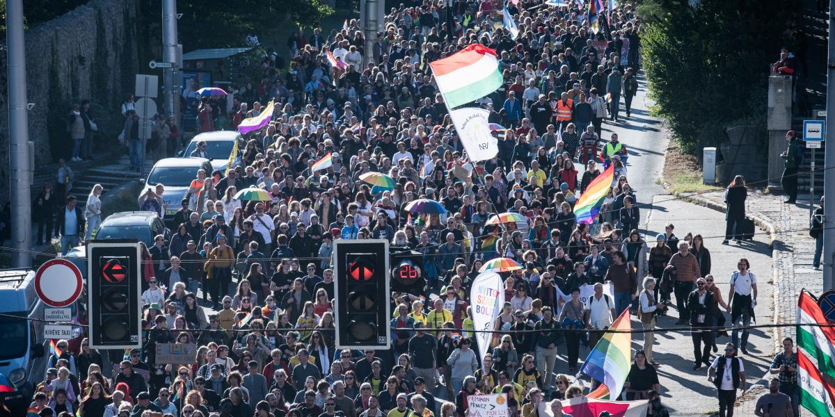 Az 5. Pécs Pride menete október 4-én 