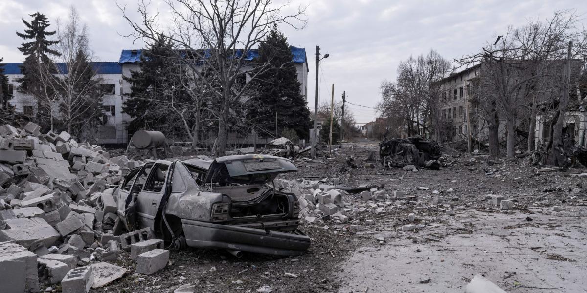 Az ukrán haderő által közzétett egyik utolsó kép Pokrovszból - 2025. március 25. 