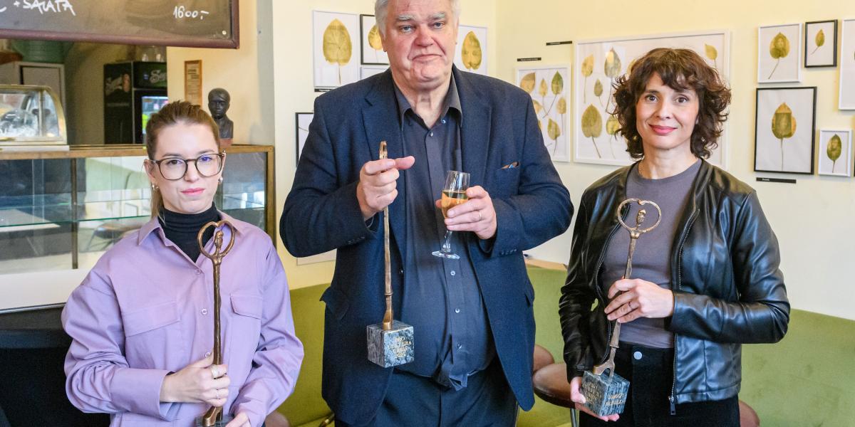 A díjazottak: Patkós Luca, Wilhelm Droste és Somogyi Hajnalka