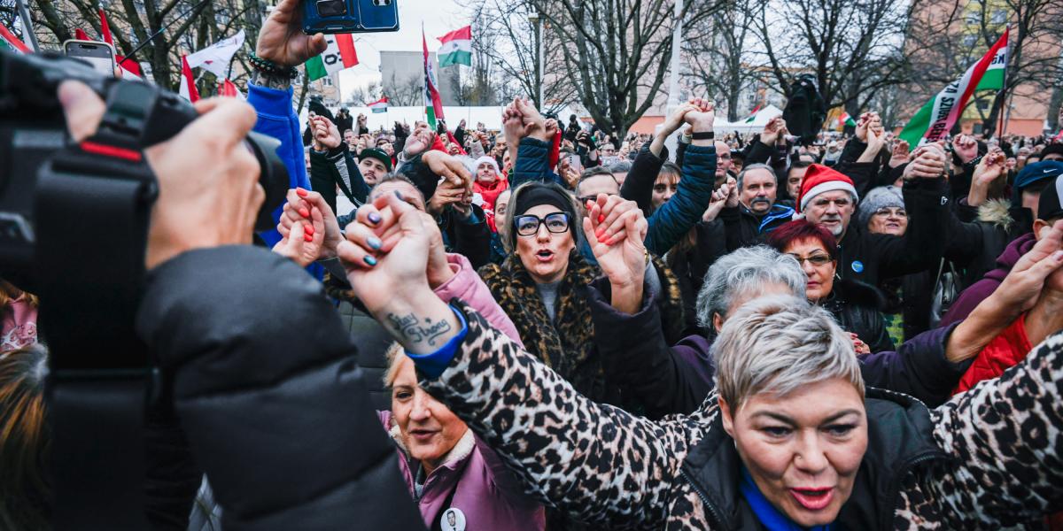 A Tisza Párt gyűlése Kecskeméten december 6-án 