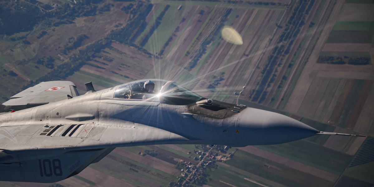 Lengyel MiG-29-es vadászgép gyakorlaton 