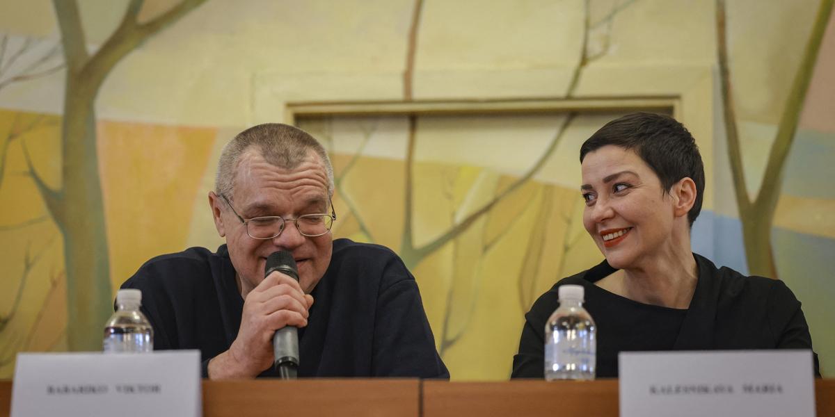 Első sajtótájékoztatójukon Babariko és Kolesznyikova is elhárította, hogy értékelje az ukrajnai háború fejleményeit