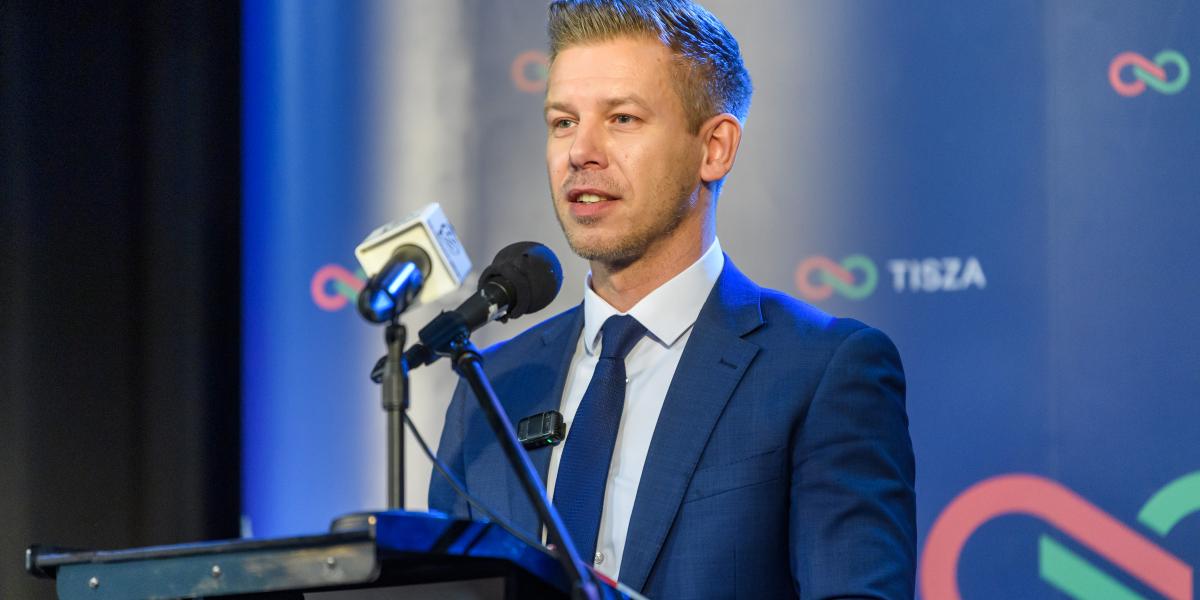 Magyar Péter Bicskén február 11-én