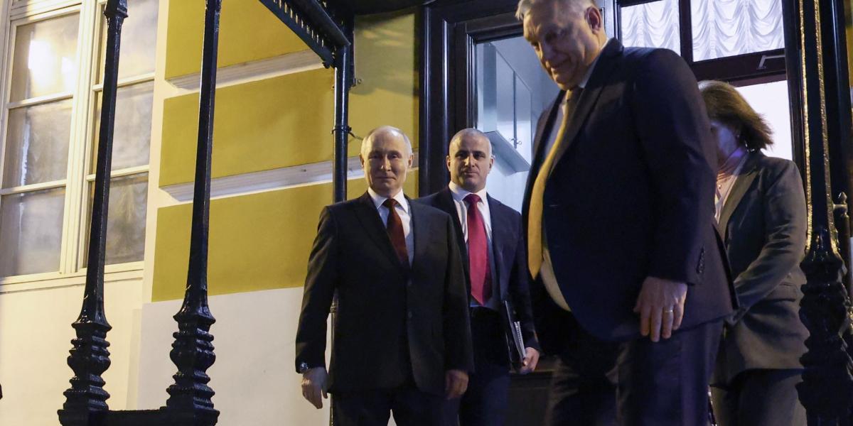 Orbán Viktor távozóban Vlagyimir Putyintól 2025. november 28-i moszkvai látogatásán