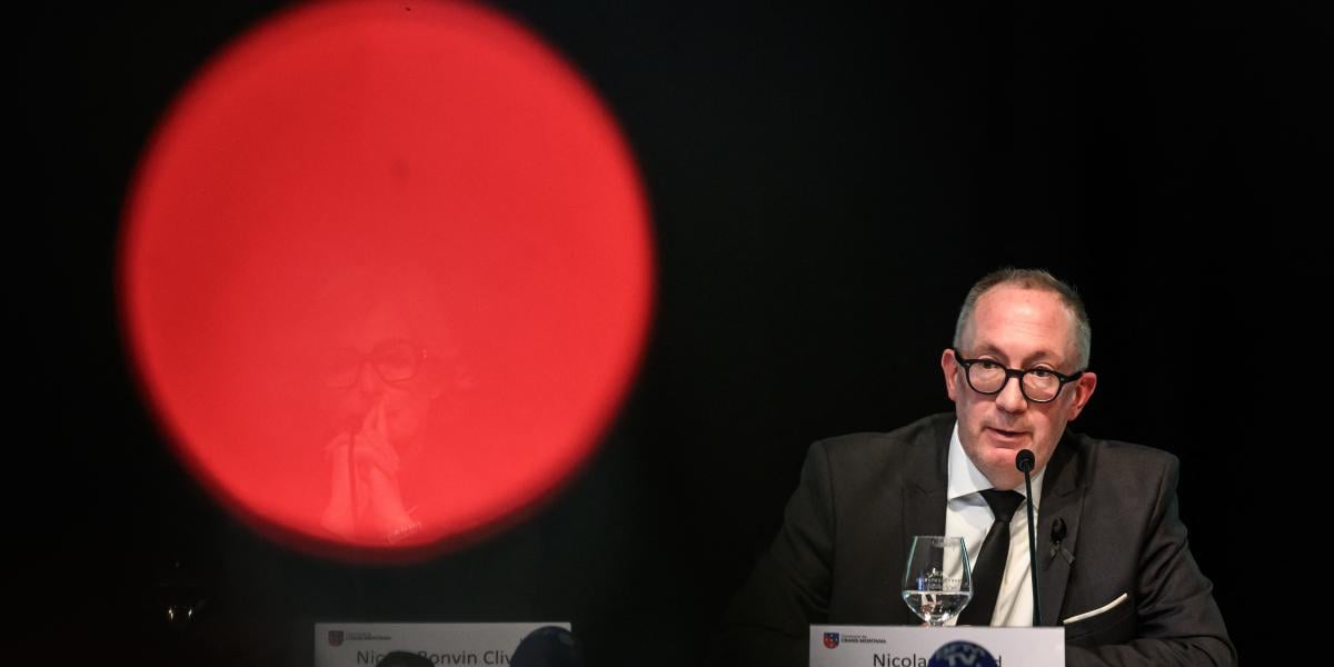 Nicolas Féraud, Crans-Montana polgármestere - Korábbi felvétel 