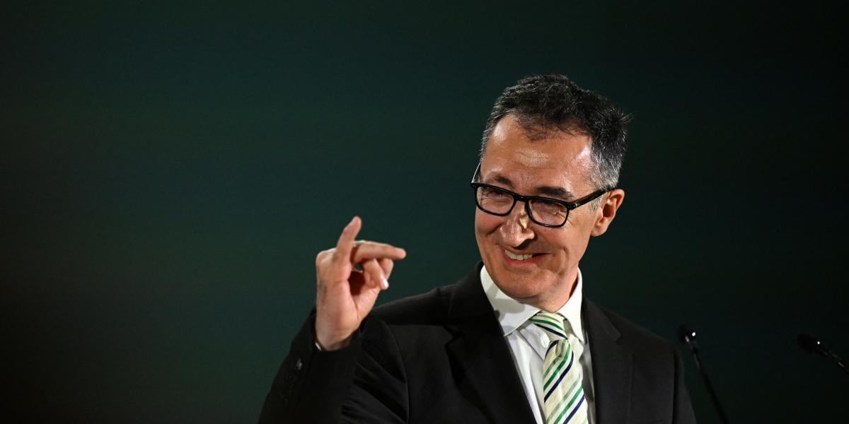 Cem Özdemir, a Zöldek csúcsjelöltje a március 8-i eredményvárón 