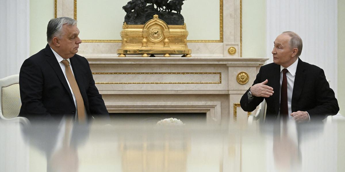 Orbán Viktor 2025. november 28-án Vlagyimir Putyinnál a Kremlben