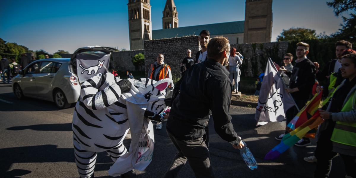 A támadás egyik pillanata 