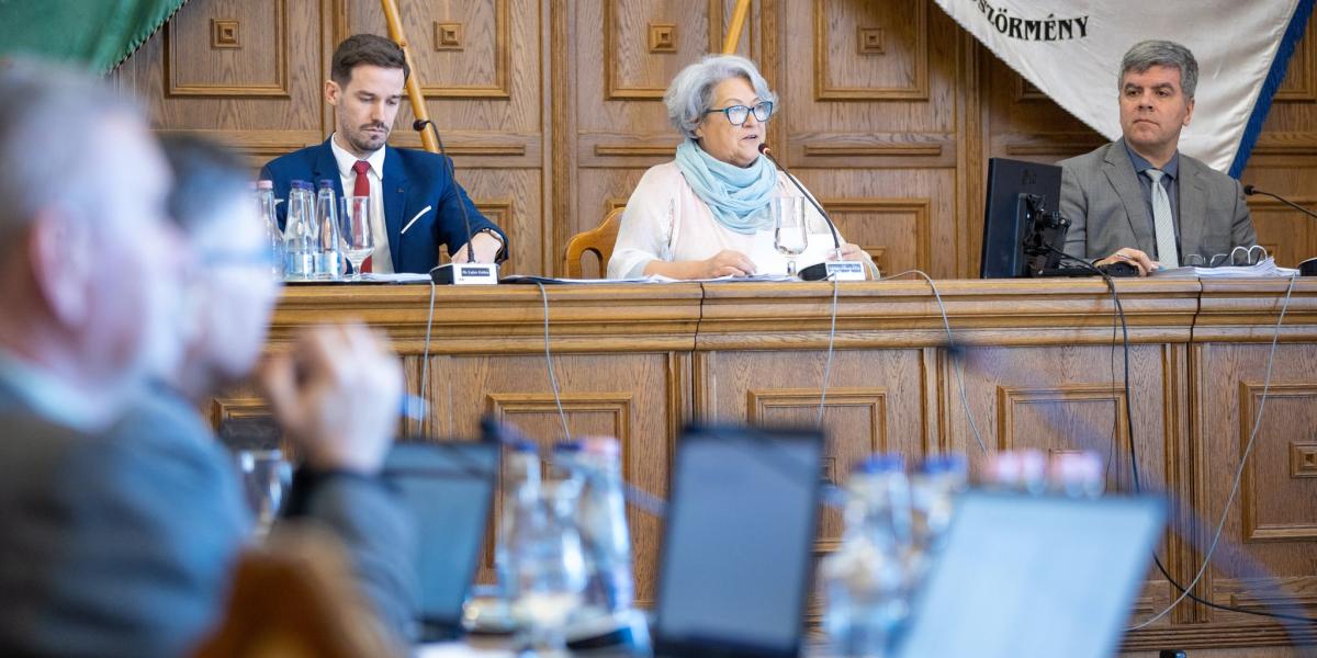 Göröghné Bocskai Éva hajdúböszörményi polgármester egy korábbi képviselő-testületi ülésen 