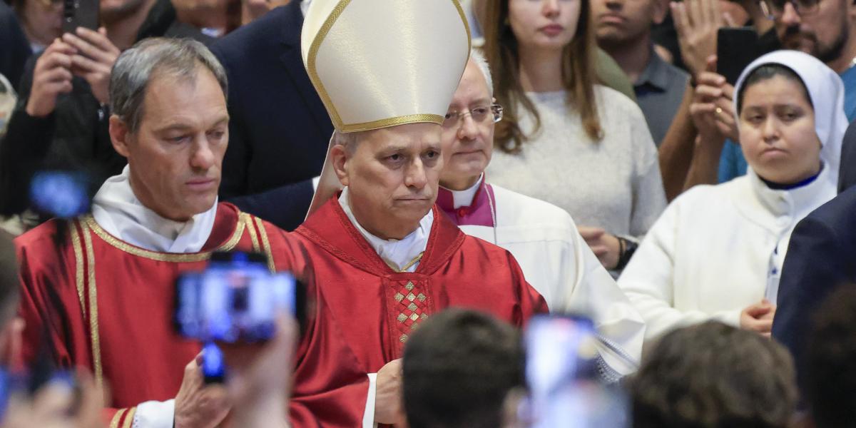 XIV. Leó pápa 2026. árprilis 3-án a Szent Péter Bazilikában