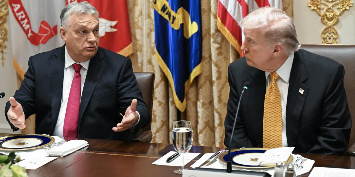 Orbán Viktor és Donald Trump a Fehér Házban november 7-én 