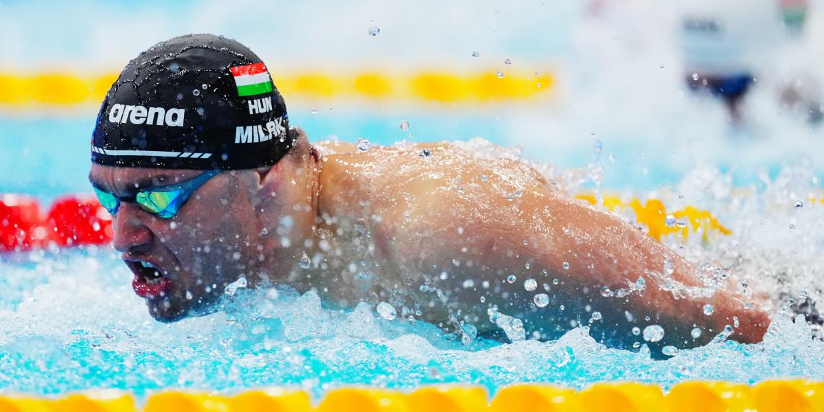 Milák Kristóf 100 méter pillangó soproni döntőjében